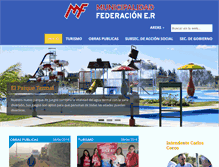 Tablet Screenshot of federacion.gov.ar